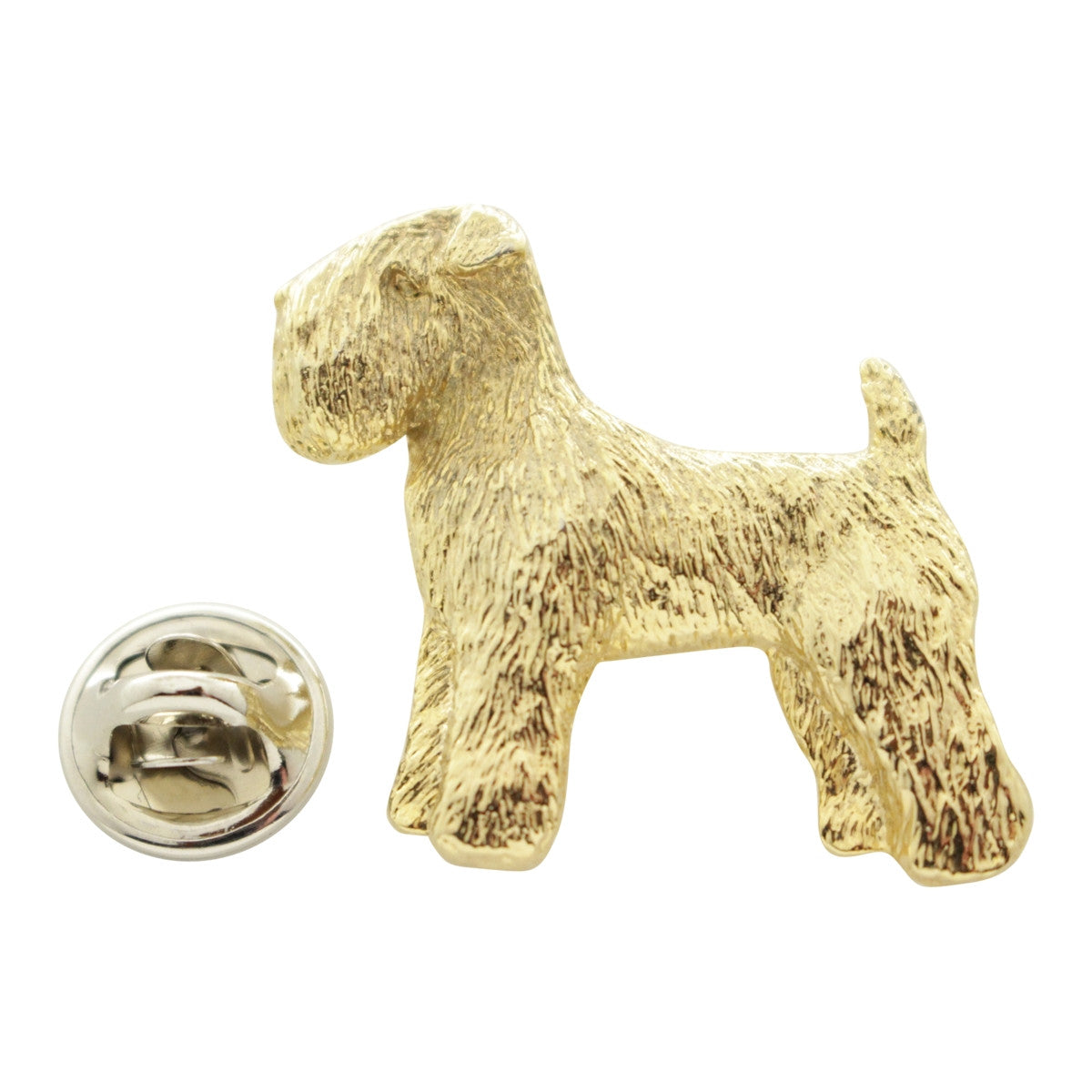 Wheaten Terrier Pin ~ 24K Gold ~ Lapel Pin ~ 24K Gold Lapel Pin ~ Sarah's Treats & Treasures